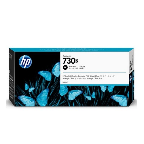 HP 730B 亮光黑色墨水匣300ml