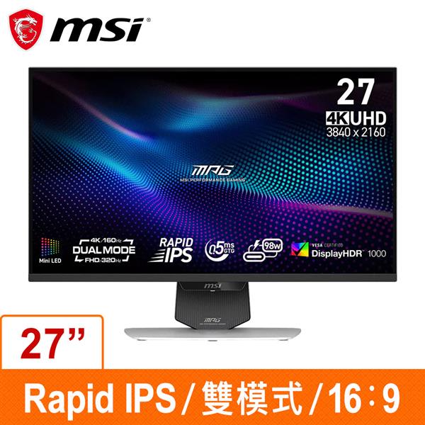 微星MSI MPG 274URDFW E16M (27吋電競顯示器)