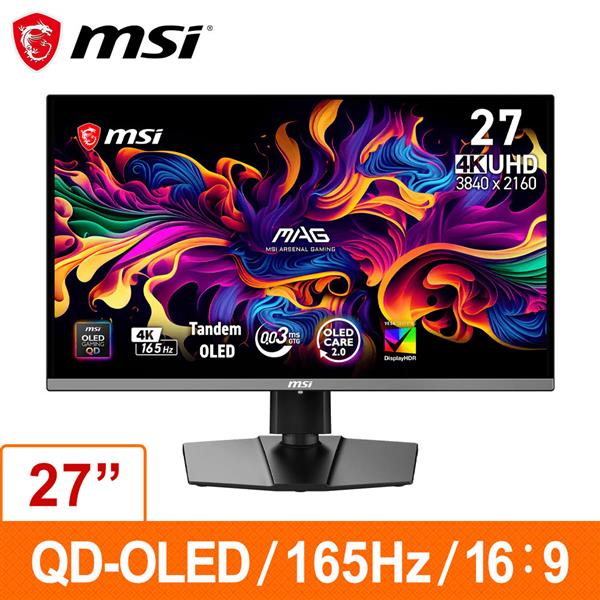 微星MSI MAG 272UP QD-OLED E16 (26.5吋電競顯示器)