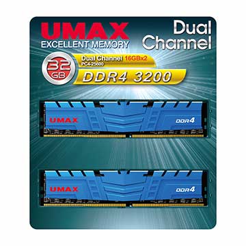 UMAX DDR4 3200 32GB(16GX2) 2048X8 ( DDR4 3200 32GB(16GX2) 2048X8 )