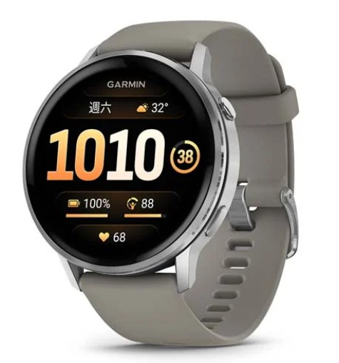 Venu 4(45mm),GPS,Wi-Fi,Black w/Silver+舒適灰,TWN