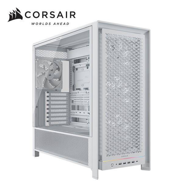 海盜船Corsair Frame 5000D RS 玻璃透側 模組化 E-ATX機殼【白｜附RS140無光風扇*4】