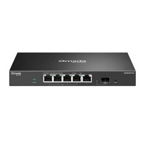 TP-LINK Omada 5 埠 2.5GBASE-T 和 1 埠 10GE SFP+ 簡易管理型交換器 (含 4 埠 PoE++) ( ES206XPP-M2(UN) Ver:1.0 )