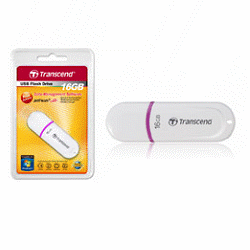 創見16GB JetFlash330(白色--薰衣草腰帶)