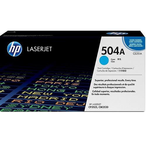 HP 504A 青藍色碳粉匣