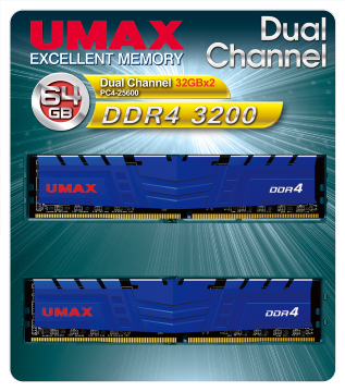 UMAX 32GBx2 DDR4-3200(2048*8) CL22 ( UMAX 32GBx2 DDR4-3200(2048*8) CL22 )