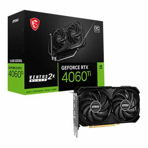 MSI RTX 4060 Ti VENTUS 2X BLACK 16G OC