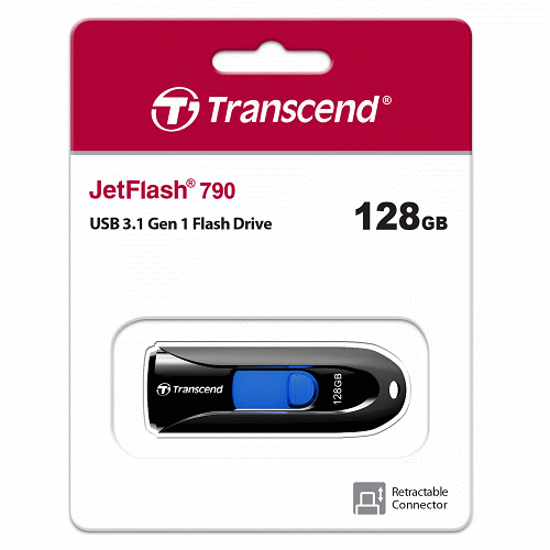 TRANSCEND JetFlash790 128GB 隨身碟(黑)
