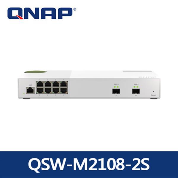 QNAP QSW-M2108-2S 10埠 L2 Web管理型 10/2.5GbE交換器