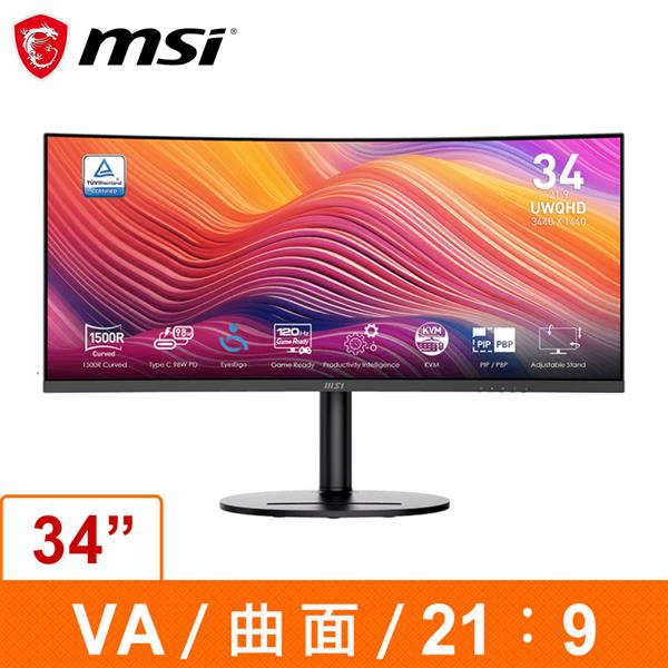 微星MSI Modern MD342CQP(34吋曲面顯示器)