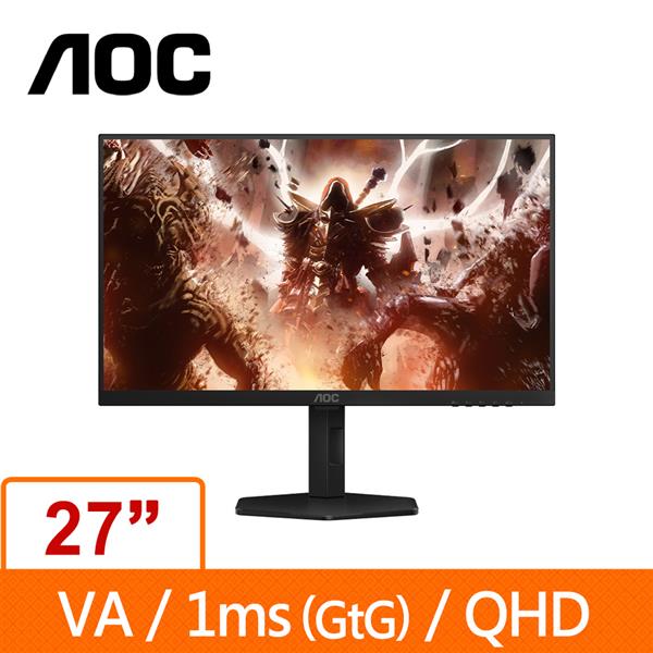 AOC Gaming 27型 Q27G4XY 2K QHD VA (可旋轉)智慧聯網液晶電競螢幕