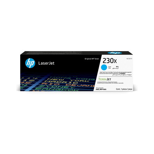 HP 230X High Yield Cyan Original Toner Cartridge