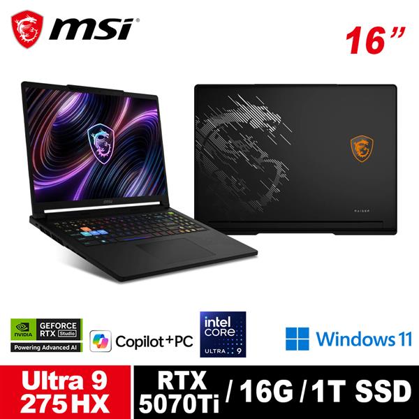 微星 MSI Raider 16 HX B2WH-026TW 16吋筆電