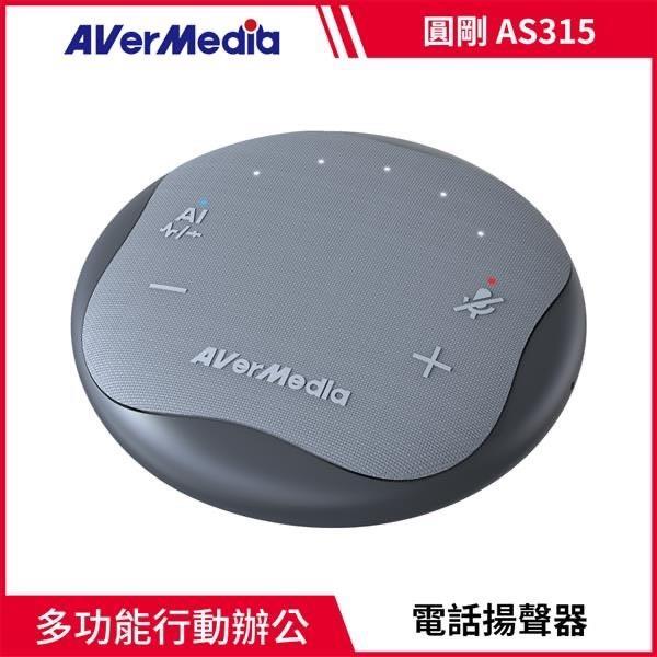 圓剛AVerMedia AS315 智慧抗噪通話音箱【黑】