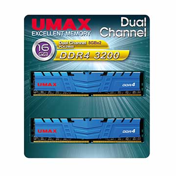 UMAX DDR4 3200 16GB (8G*2)散熱片 ( DDR4 3200 16GB (8G*2)散熱片 )