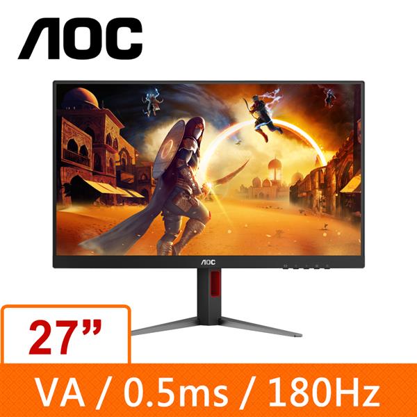 AOC Gaming 27型 Q27G4N 2K QHD VA (可旋轉)液晶電競螢幕