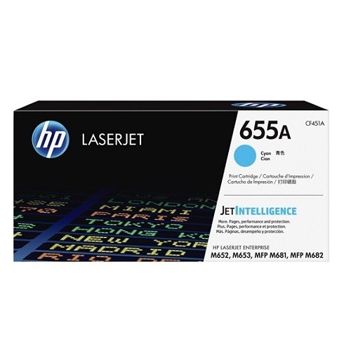 HP 655A 青藍色碳粉匣