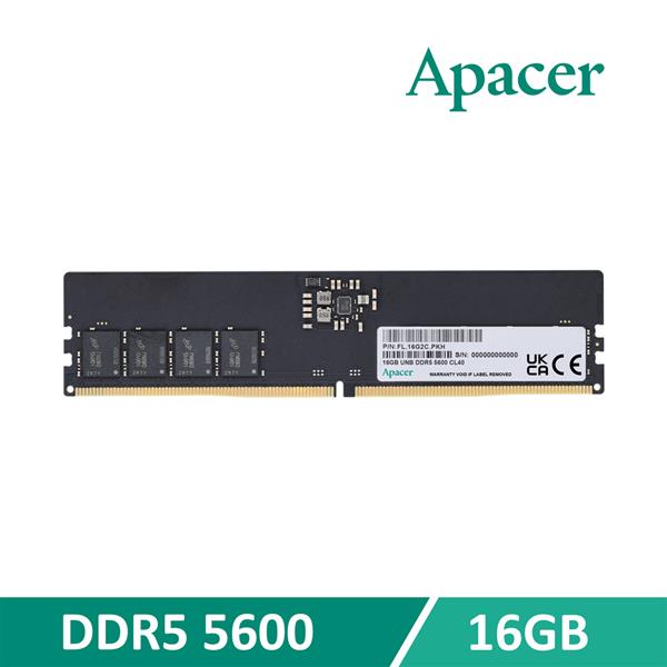宇瞻 Apacer DDR5 5600 32GB 桌上型記憶體 (2048*8)