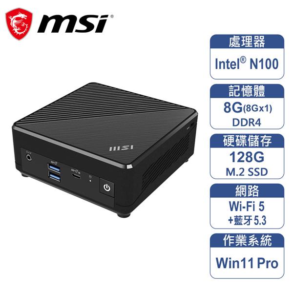 微星 MSI Cubi N ADL-283TW-BN1008GS12X11PBA (迷你電腦)(L10)