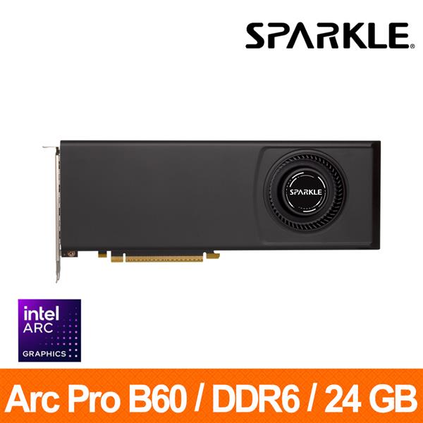 撼與SPARKLE Intel Arc Pro B60 Blower 24GB GDDR6 顯示卡