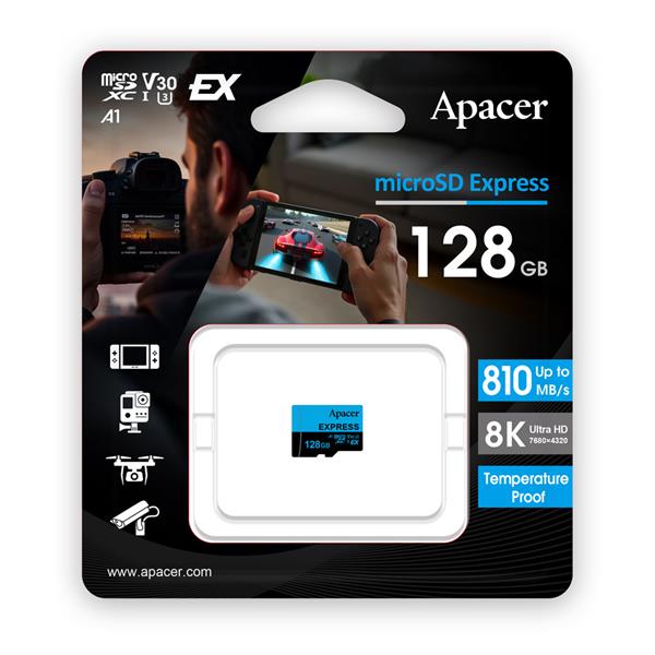 宇瞻 Apacer 藍卡 128G MicroSDXC U3 V30 A1 Express SW2專用卡 (810M)