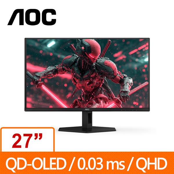 AOC Gaming 27型 Q27G40ZDF 2K QHD QD-OLED 電競螢幕