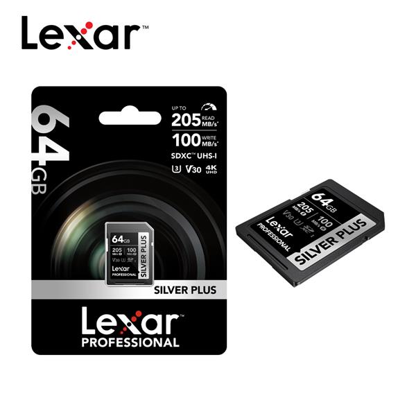 Lexar Silver Plus SDXC UHS-I 64G 記憶卡