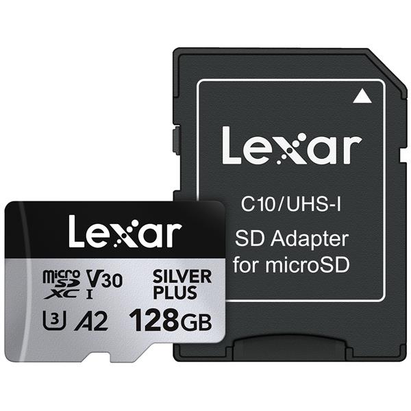 Lexar 雷克沙 Silver Plus MicroSDXC UHS-I(U3) A2 128G記憶卡
