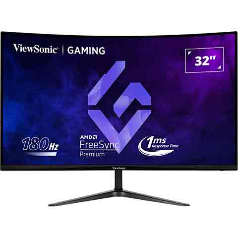 ViewSonic VX3218C-2K 32" 180Hz曲面 QHD 電競顯示器