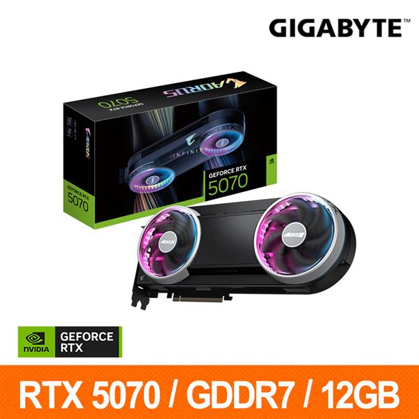 技嘉GIGABYTE N5070AORUS IF-12GD 顯示卡 RTX5070