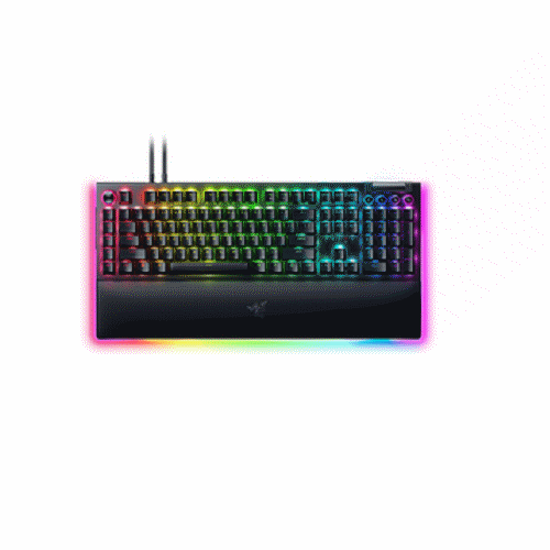 Razer 黑寡婦蜘幻彩版鍵盤 V4 Pro--綠軸