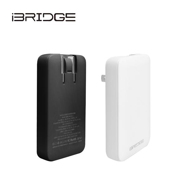 iBRIDGE 超薄型 GaN 65W 急速電源供應器1A1C - 白 (IBC022-2)