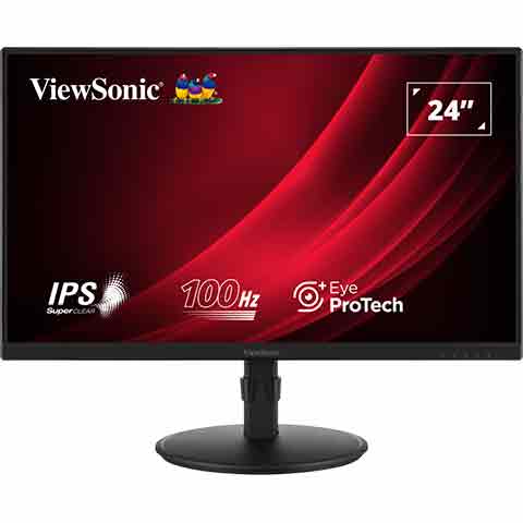 ViewSonic VG2408 24"人體工學設計多角度旋轉顯示器