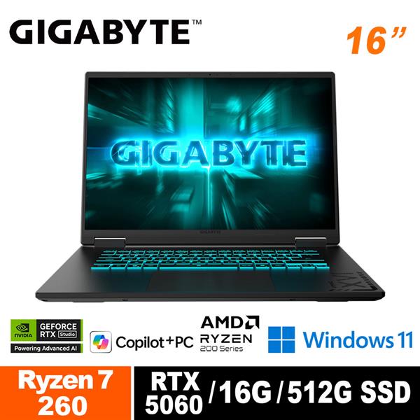 技嘉 GIGABYTE GAMING A16 3VHK3TW893SH 16吋筆電