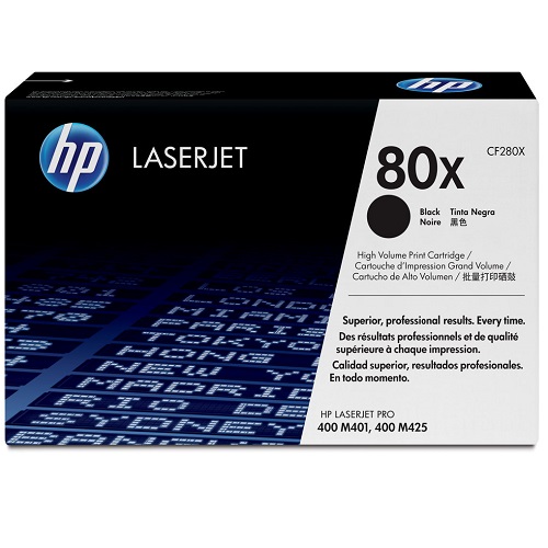 HP 80X 高容量黑色碳粉匣