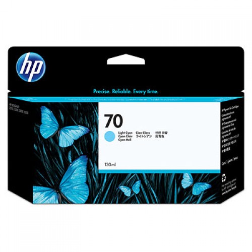HP 70 亮藍色墨水匣