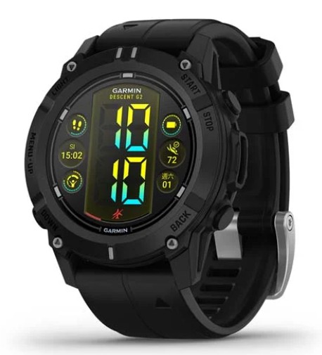 Descent G2,Dive Computer,Black,TWN石墨黑