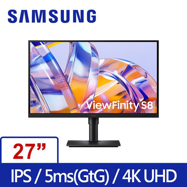 三星SAMSUNG S27H802UAC ViewFinity S8 4K 90W創作者色彩專業螢幕