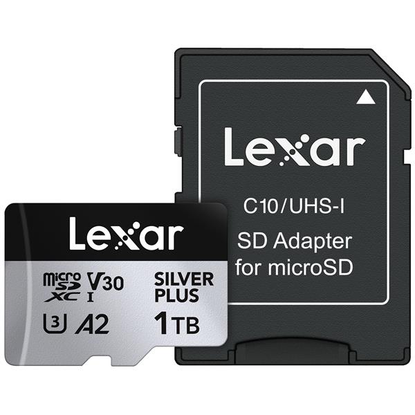 Lexar 雷克沙 Silver Plus x MicroSDXC UHS-I(U3) A2 1TB記憶卡