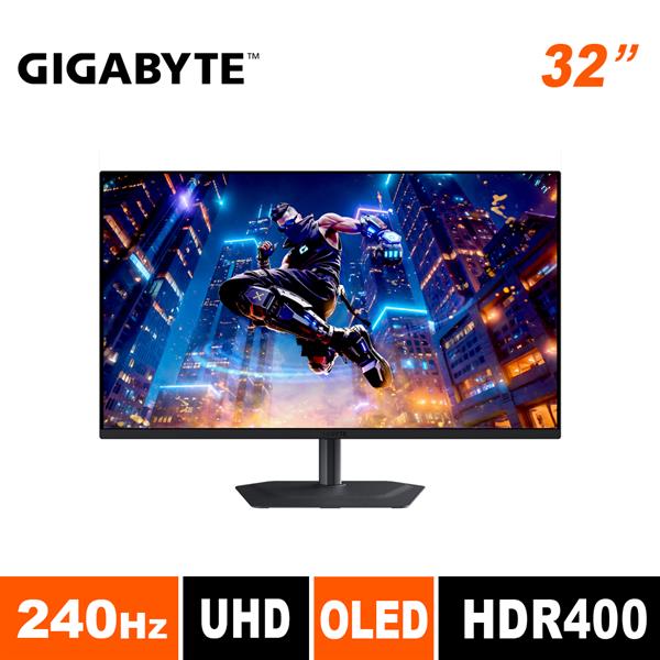 技嘉GIGABYTE MO32U2 QD-OLED 平面電競螢幕