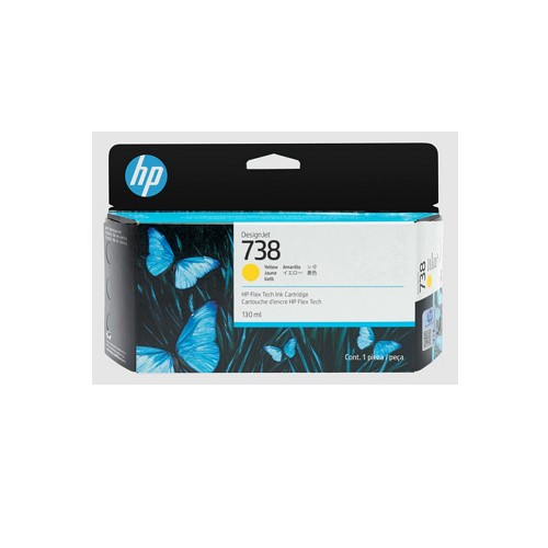 HP 738 黃色墨水匣(130 毫升)