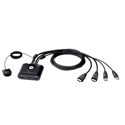 2-Port USB FHD HDMI 帶線式 KVM 多電腦切換器
