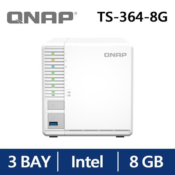 QNAP TS-364-8G 網路儲存伺服器