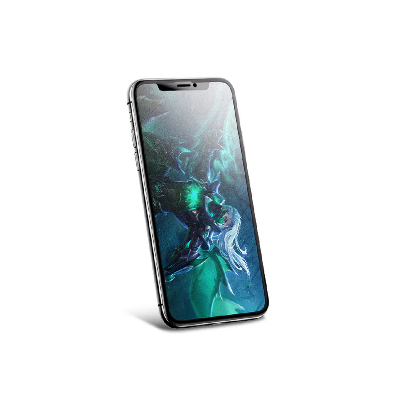 綠聯 iPhone XS MAX鋼化膜 一體式磨砂滿版
