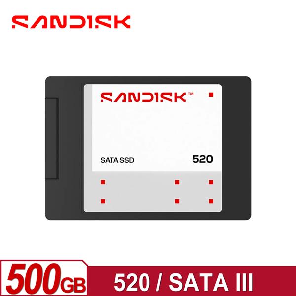 Sandisk 520 500G 2.5吋 SATA SSD
