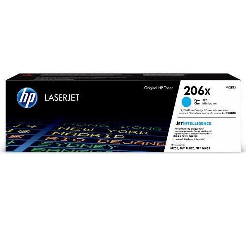HP 206X 青色碳粉匣高印量