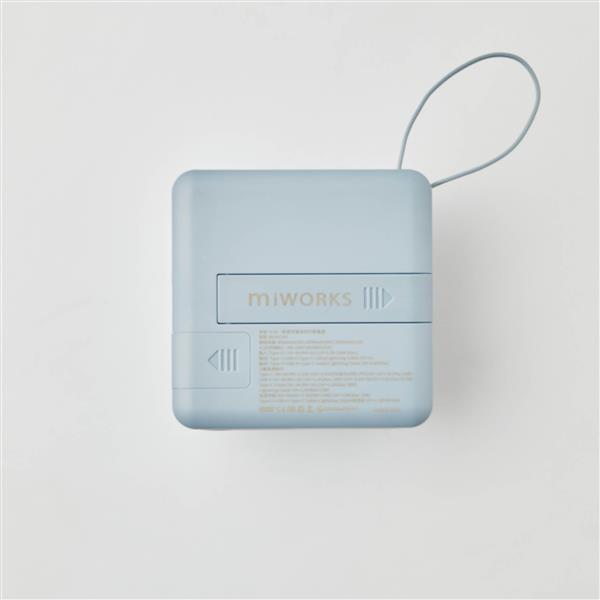米沃miworks 10000mAh(藍色)多合一快充磁吸行動電源
