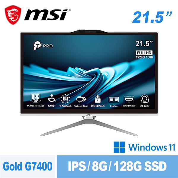 微星MSI PRO AP222T 14MA-660TW-WG74008GS12X11PBAMS(一體機)