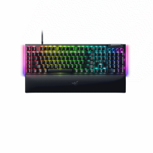 Razer 黑寡婦蜘幻彩版鍵盤 V4--綠軸