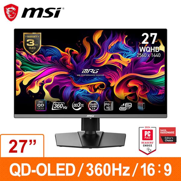 微星MSI MPG 271QRX QD-OLED (26.5吋電競顯示器)